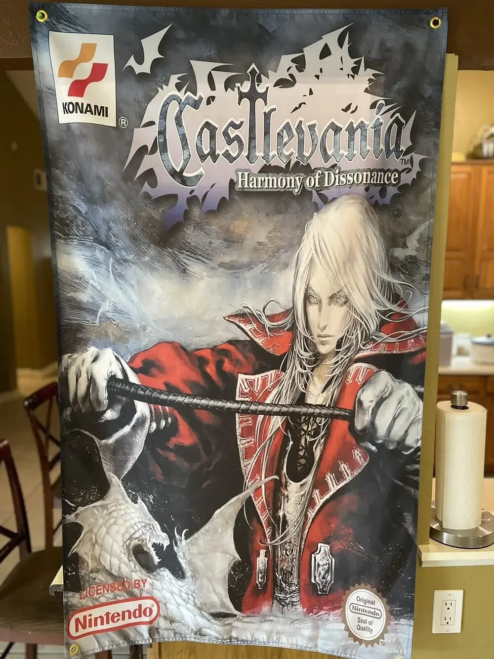 Castlevania Harmony of Dissonance 5' Flag Banner Nintendo Game Boy Advance 2002